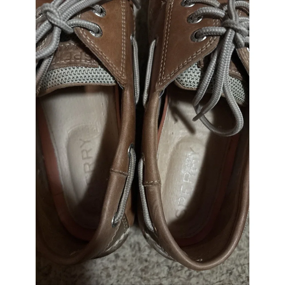Sperry  Top Sider Brown Leather Boat Shoes Men's Sz 10 Beach Casual
